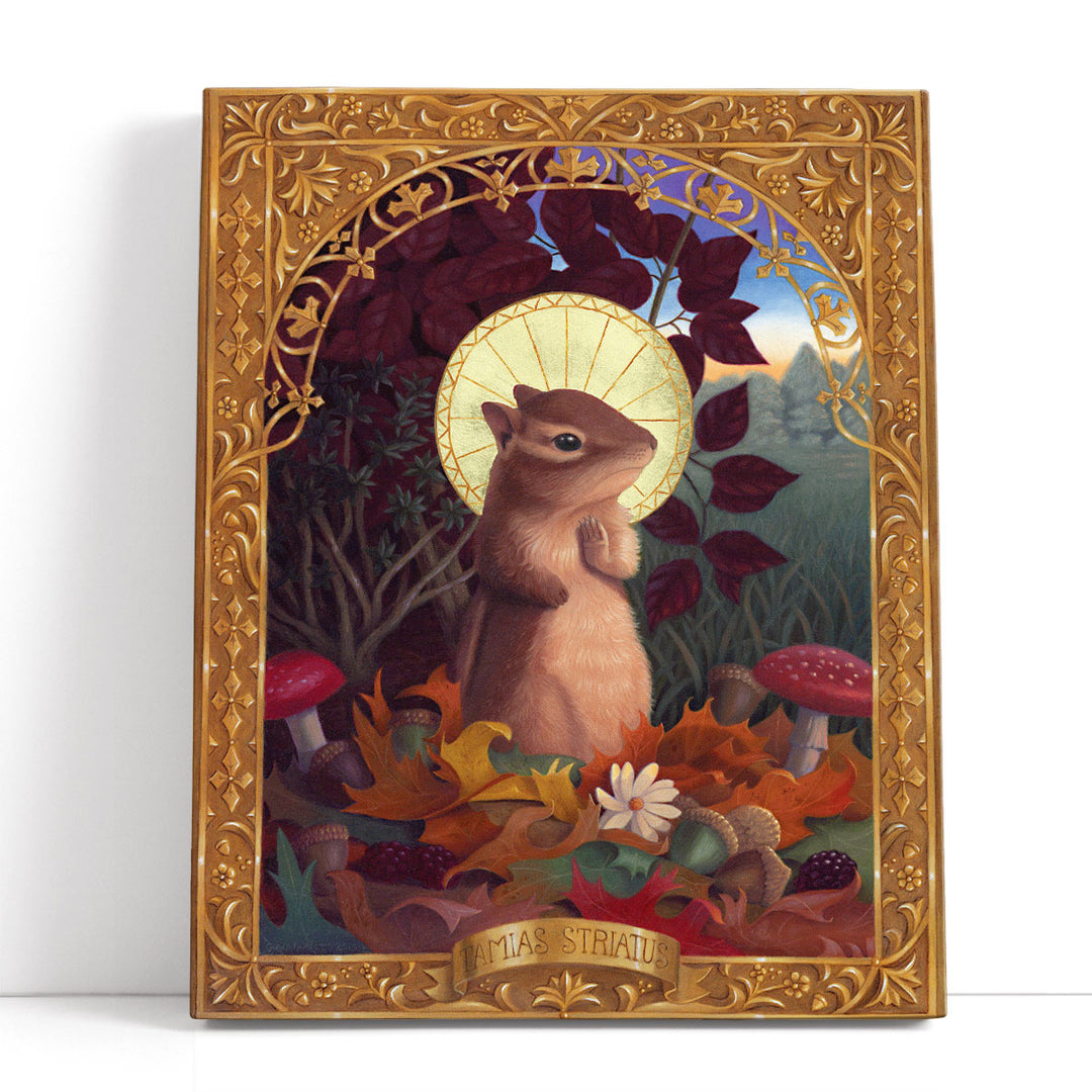 Tamias Striatus - Canvas Print Wall Art