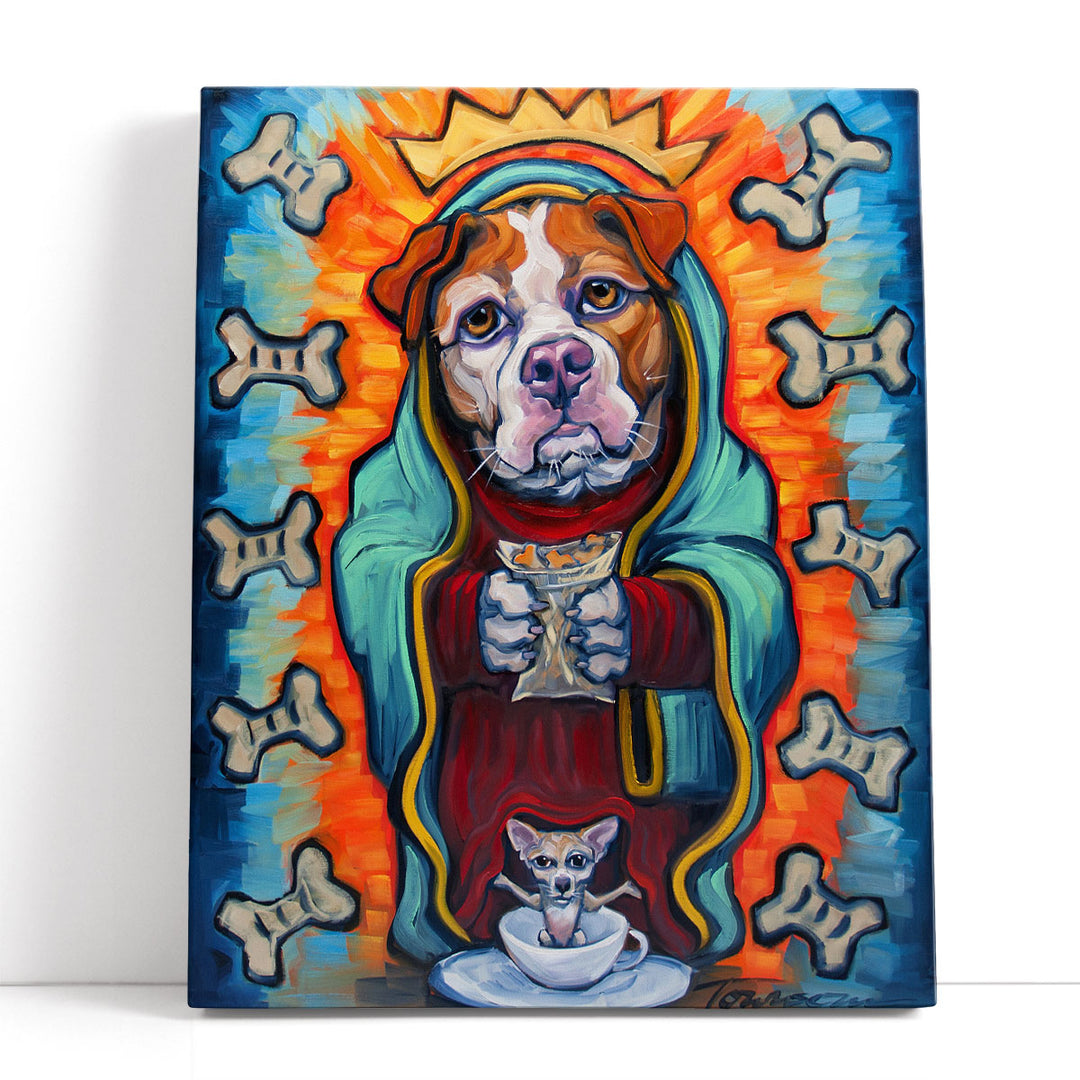 Our Lady Of Perpetual Dog Biscuits - Canvas Print Wall Art