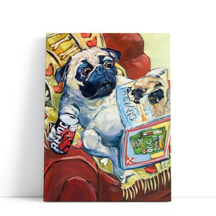 Bark a Lounger - Canvas Print Wall Art