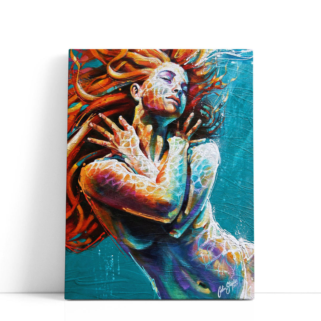 Floating in Color - Canvas Print Wall Art