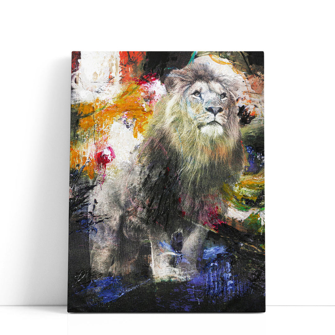 Lone Lion - Canvas Print Wall Art