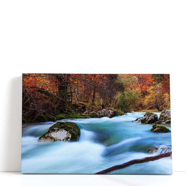 Canyon Mostnica Near Lake Bohinj in Slovenia - Canvas Print Wall Art