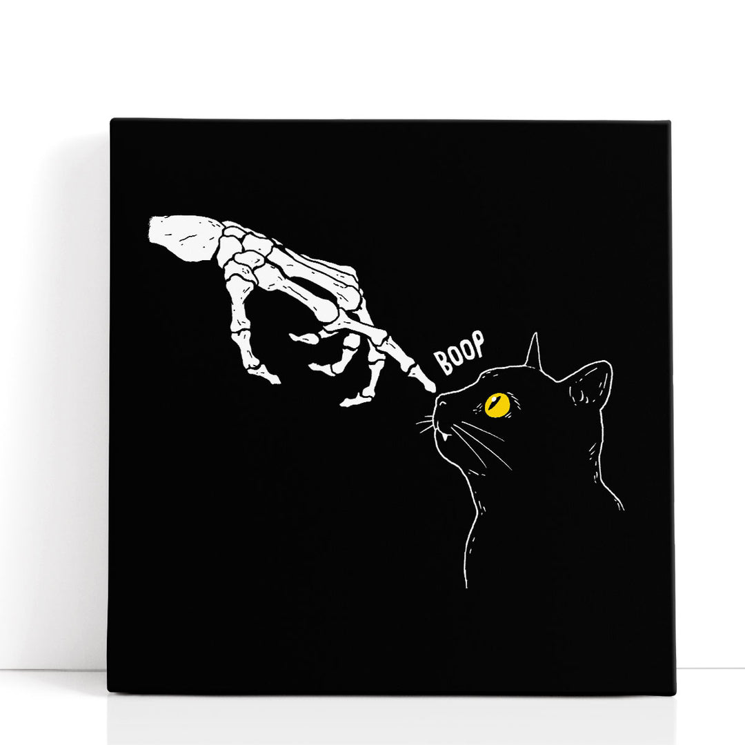 Spooky Boop Black and White - Canvas Print Wall Art