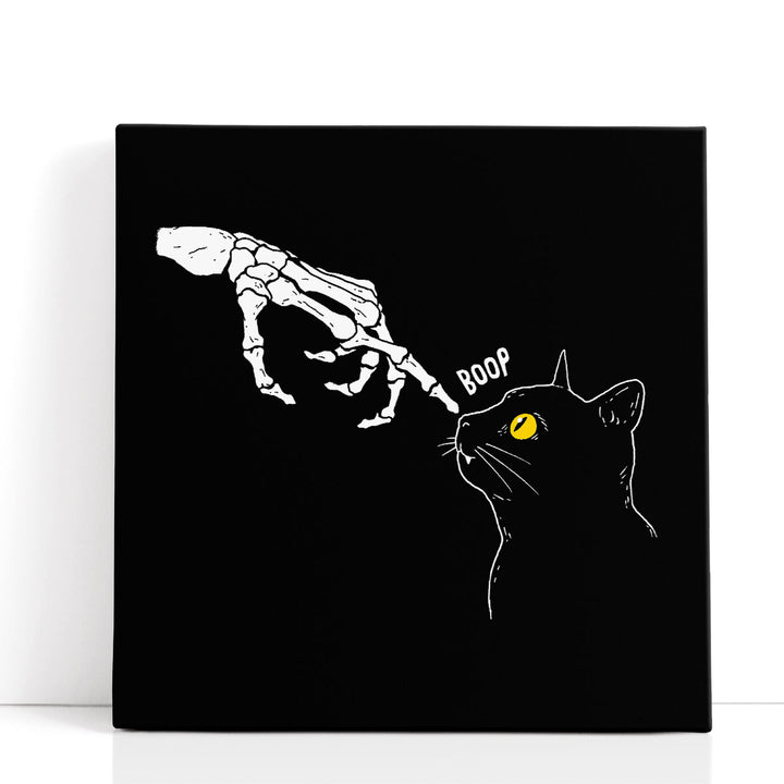 Spooky Boop Black and White - Canvas Print Wall Art