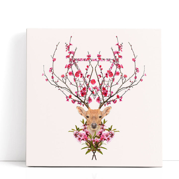 Spring Deer - Canvas Print Wall Art