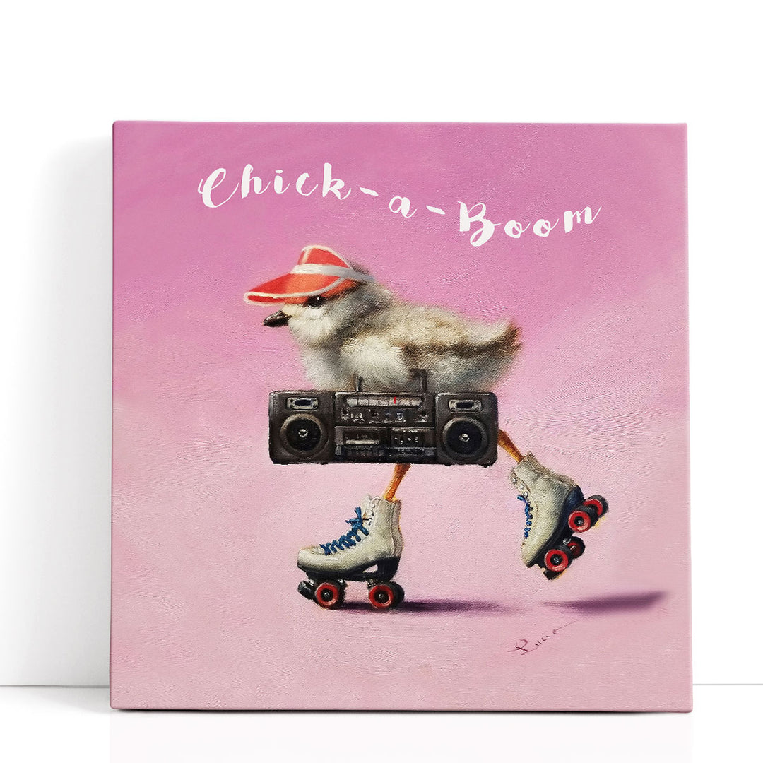 Roller Chick - Canvas Print Wall Art