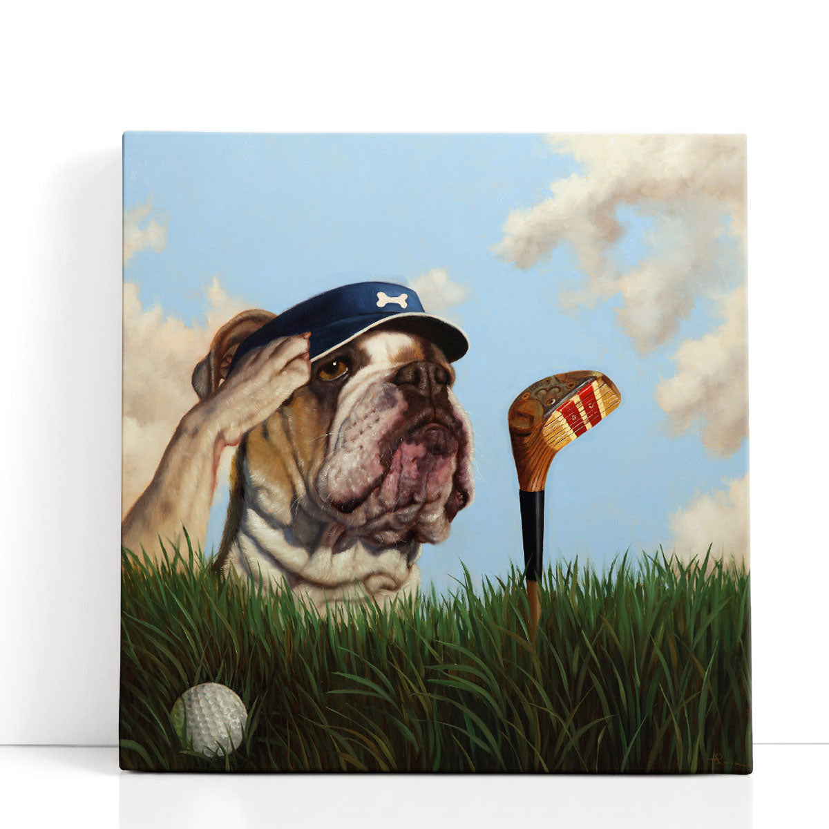 Stupell Industries Funny Dogs Playing Video Games Wall Plaque - Blue Pet Portrait By Lucia Heffernan