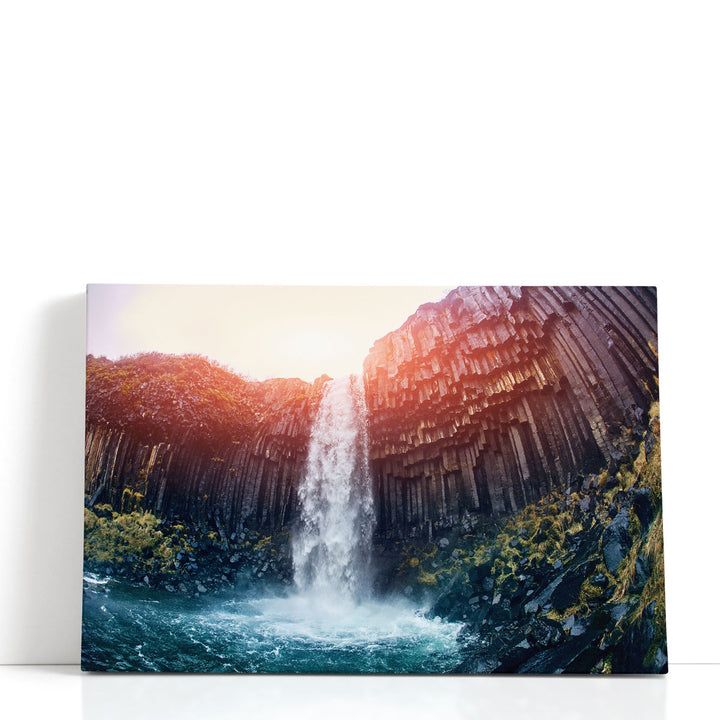 Svartifoss Black Fall, Iceland - Canvas Print Wall Art
