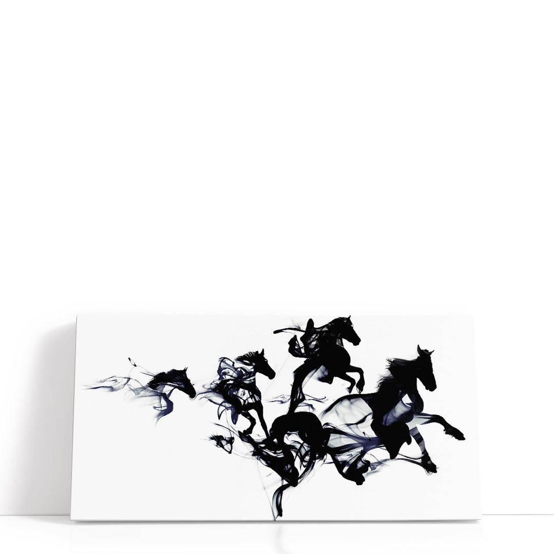 Black Horses - Canvas Print Wall Art