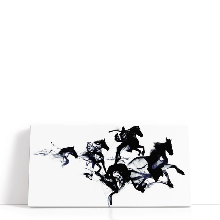 Black Horses - Canvas Print Wall Art