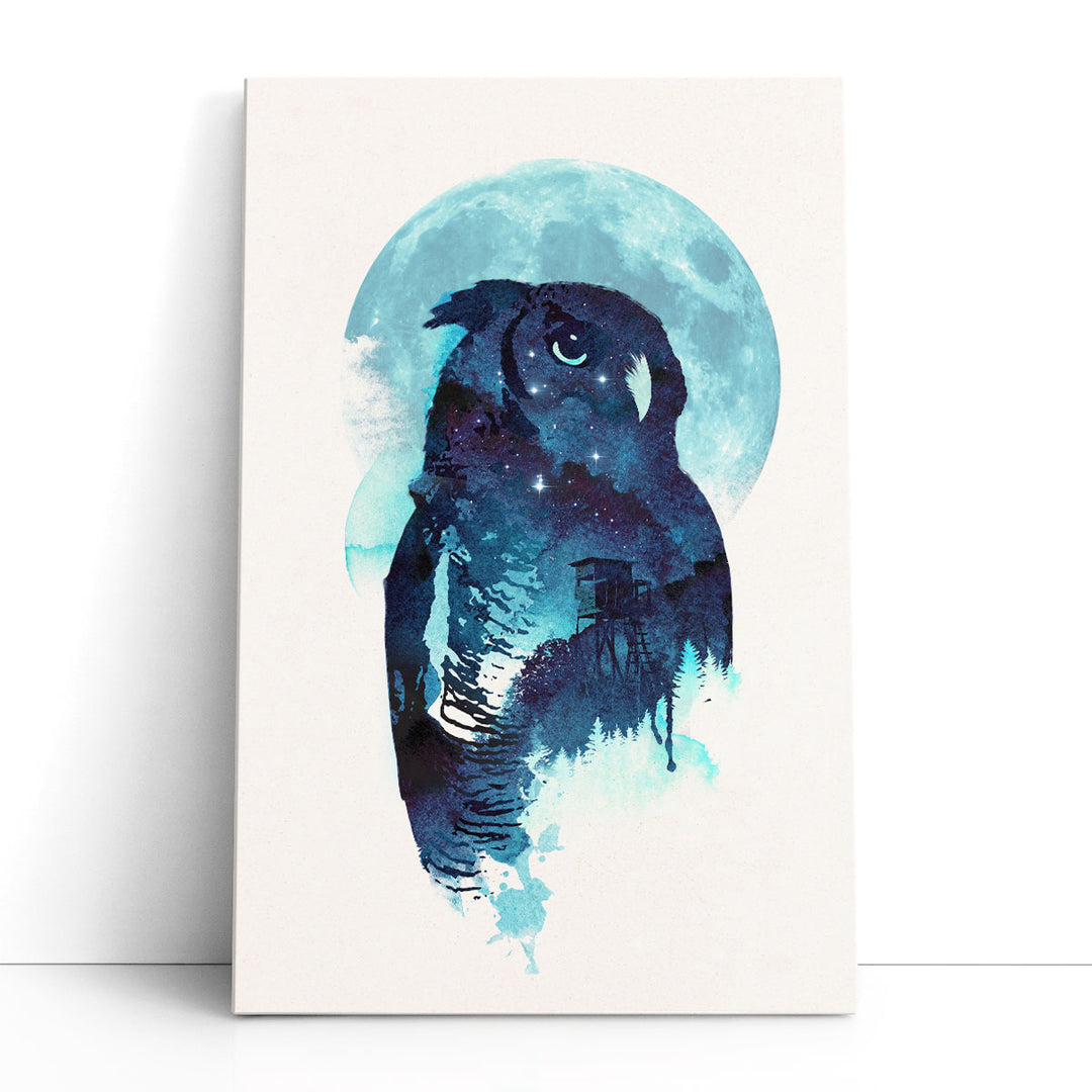 Midnight Owl - Canvas Print Wall Art