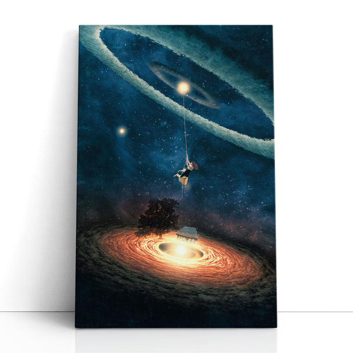 My Dream House in Another Galaxy - Canvas Print Wall Art