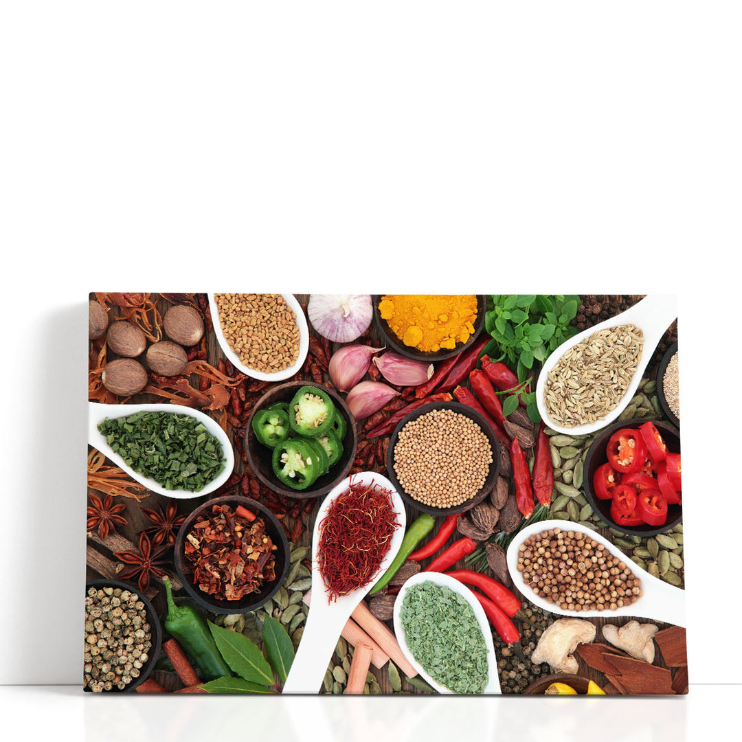 still life prints – colorful kitchen spices