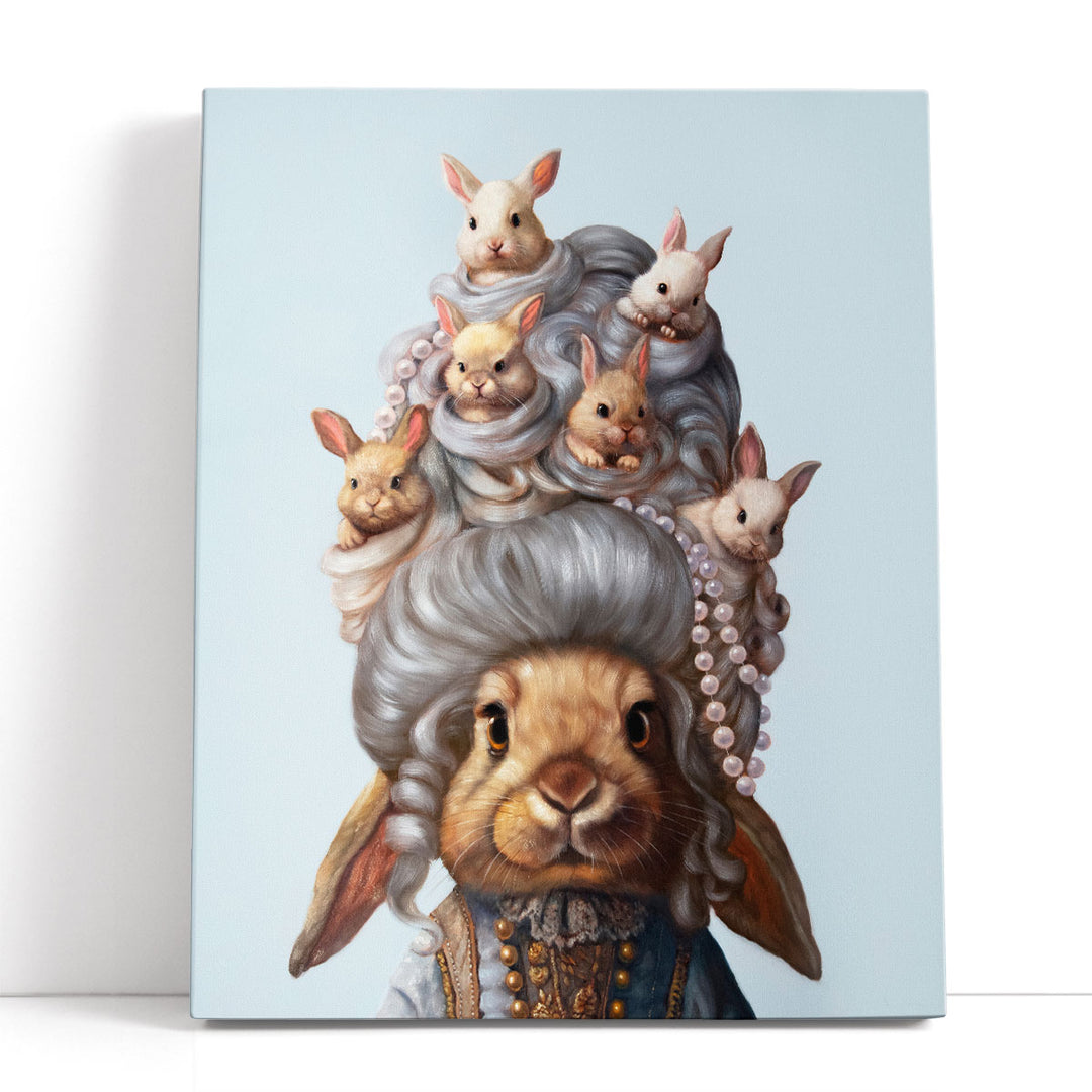 Full Head of Hares - Canvas Print Wall Art