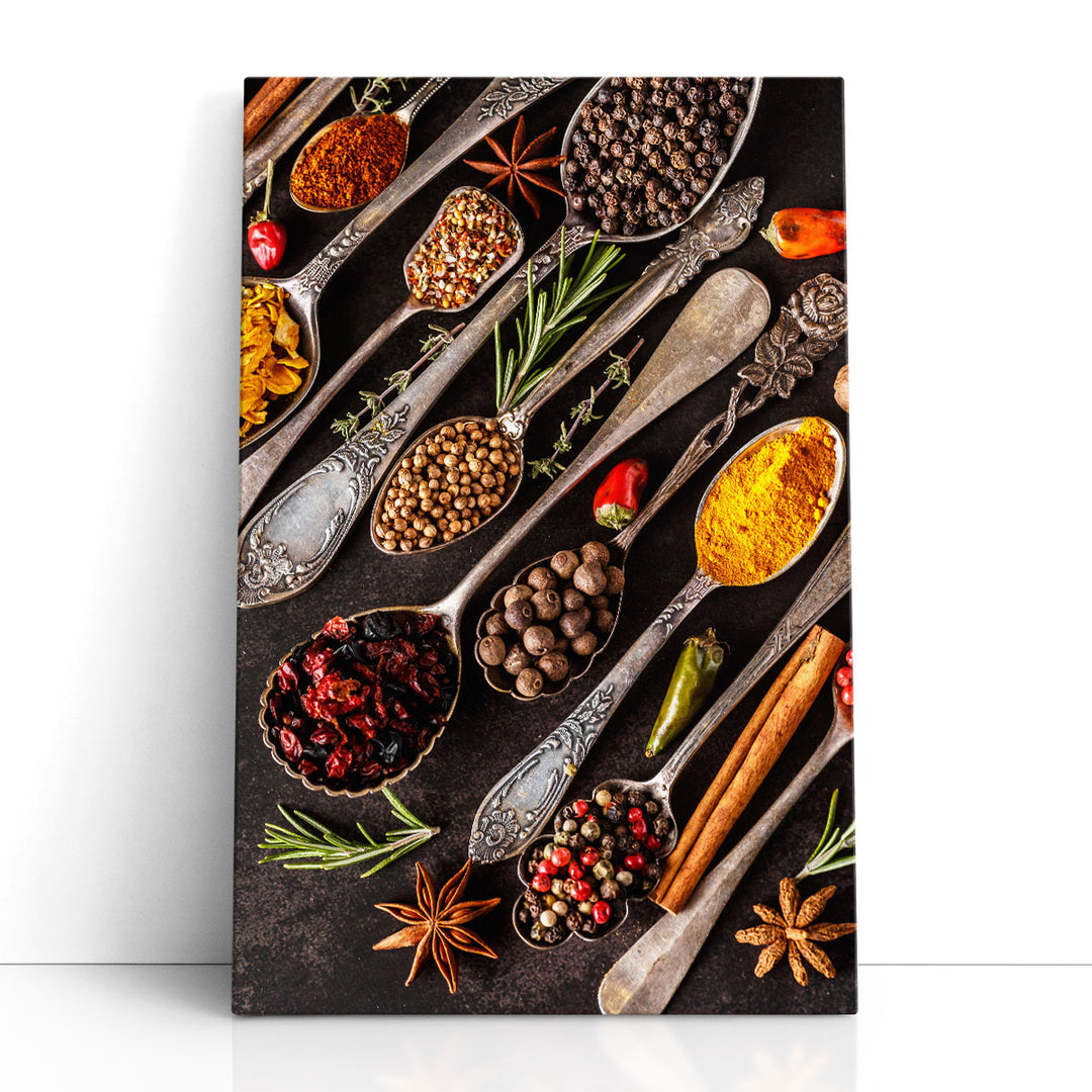 Kitchen Wall Art spice rack photograph