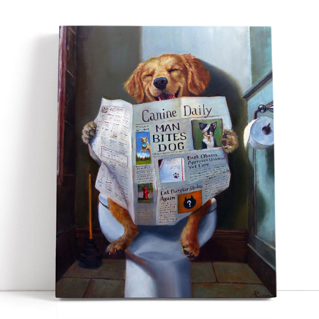 Dog Gone Funny - Canvas Print Wall Art