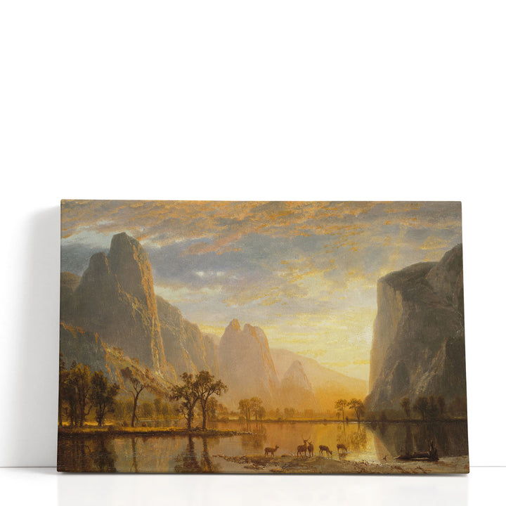 Scenic Mountain Canvas Art misty peak panorama