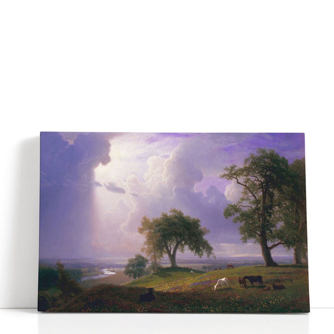 Landscape canvas print rolling field panorama