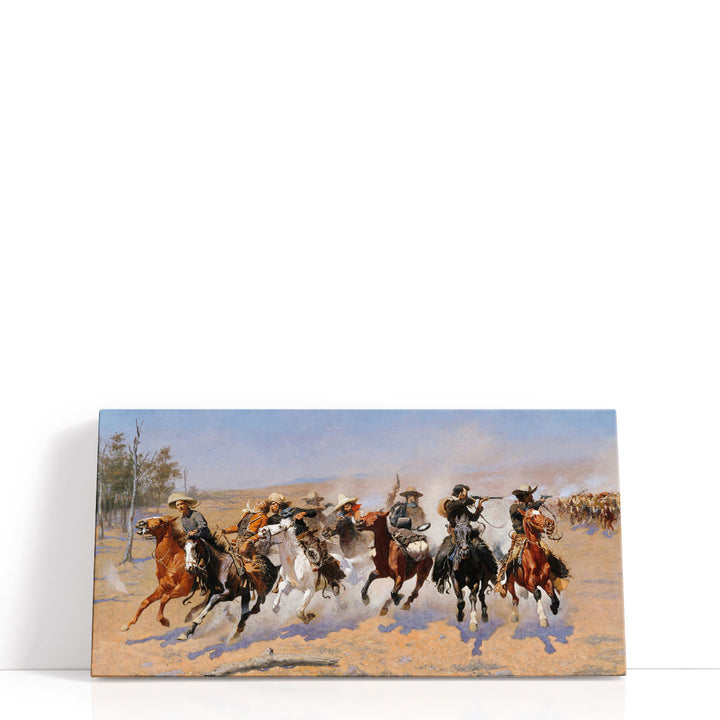 Cowboy Art Prints – rider silhouette on horse