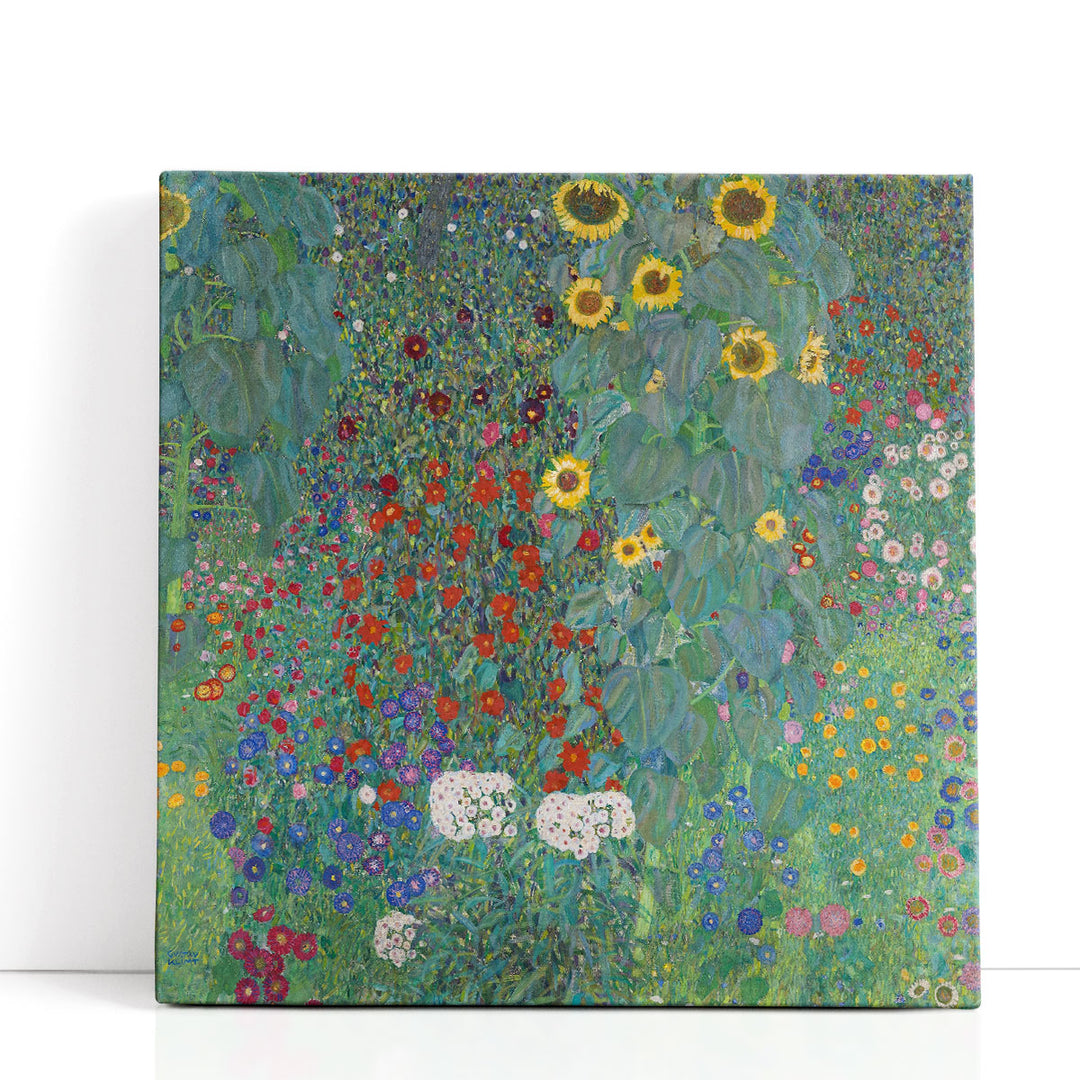 Cottage Garden with Sunflowers, 1907 - Canvas Print Wall Art