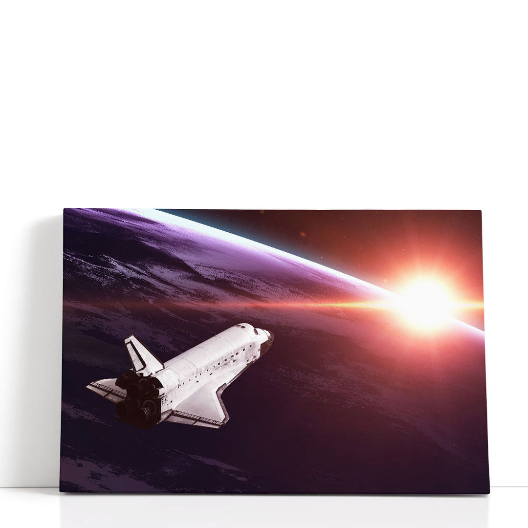 Space Shuttle Taking off On a Mission - Canvas Print Wall Art