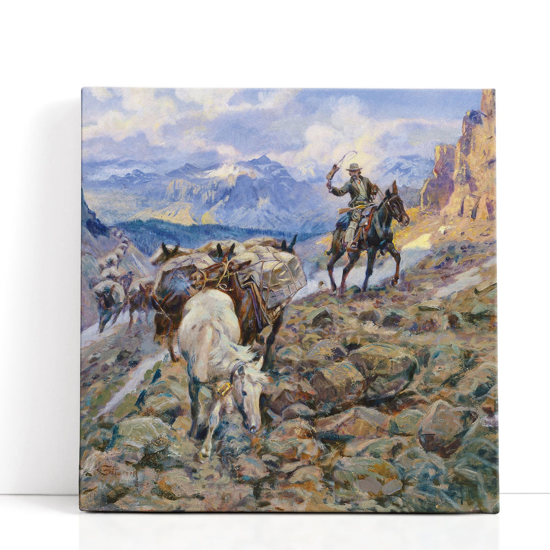 When Mules Wear Diamonds, 1921 - Canvas Print Wall Art
