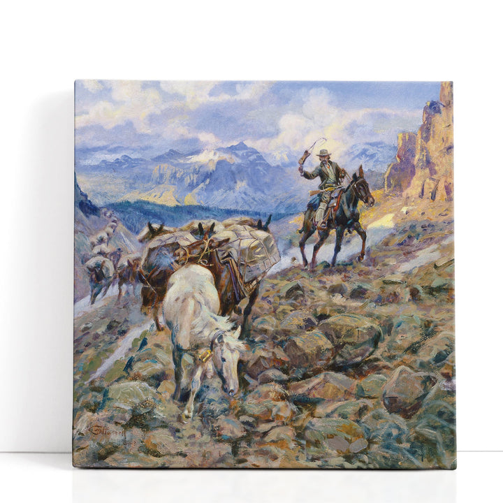 When Mules Wear Diamonds, 1921 - Canvas Print Wall Art