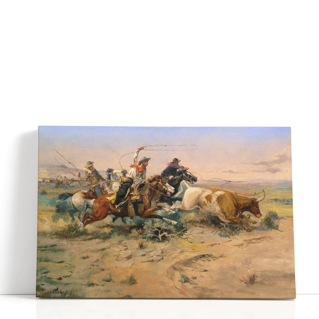 Horseback Cowboy Ranch Decor with galloping silhouette