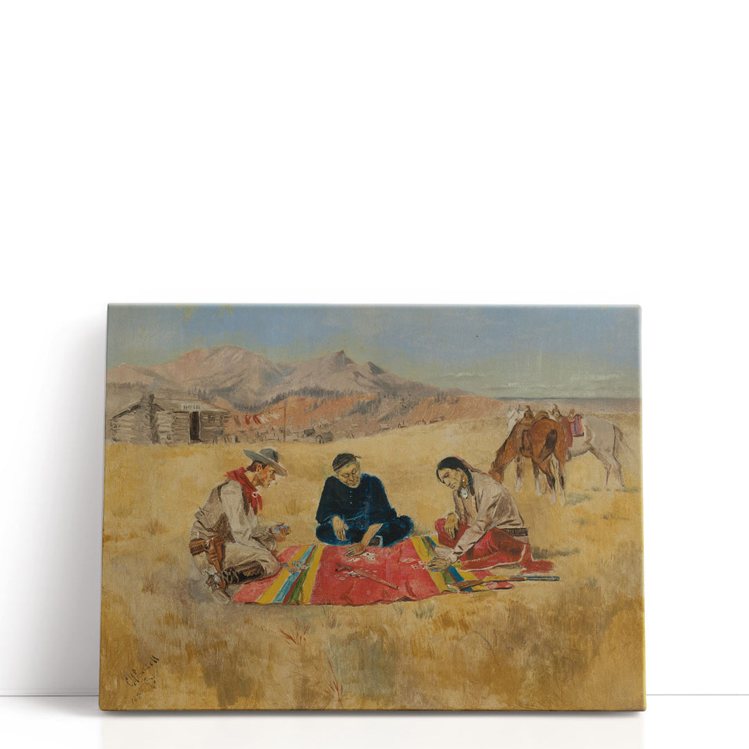The Poker Game, 1894 - Canvas Print Wall Art