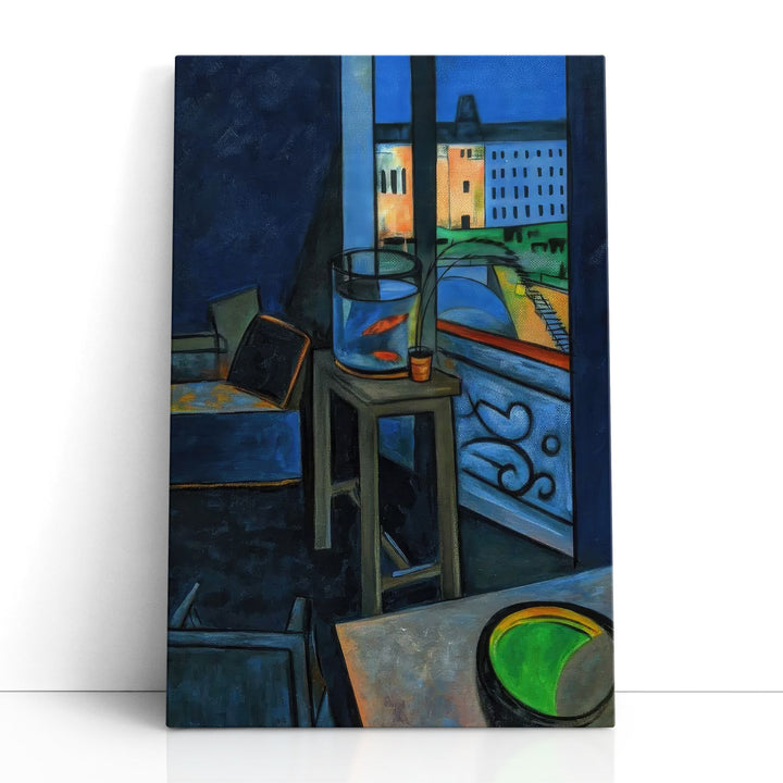 Interior with a Goldfish Bowl - Canvas Print Wall Art