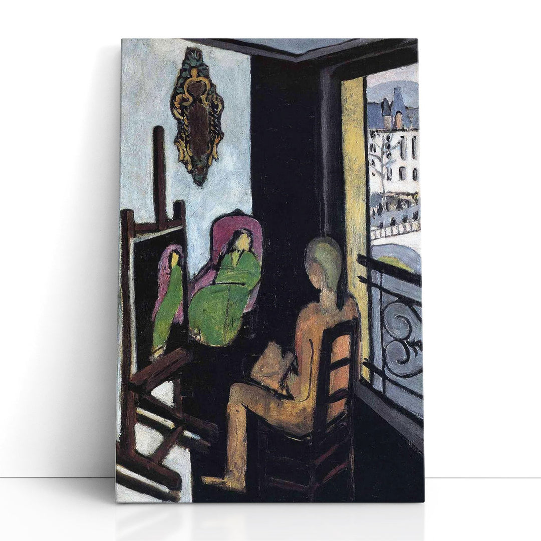 The Painter and his Model - Canvas Print Wall Art
