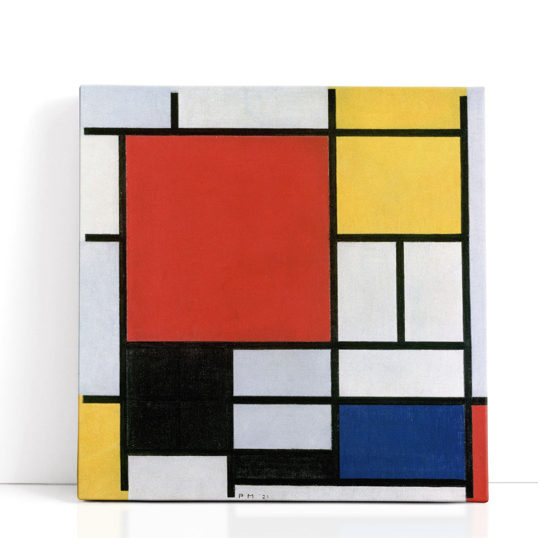 Composition with Red, Yellow, Blue, and Black, 1921 - Canvas Print Wall Art