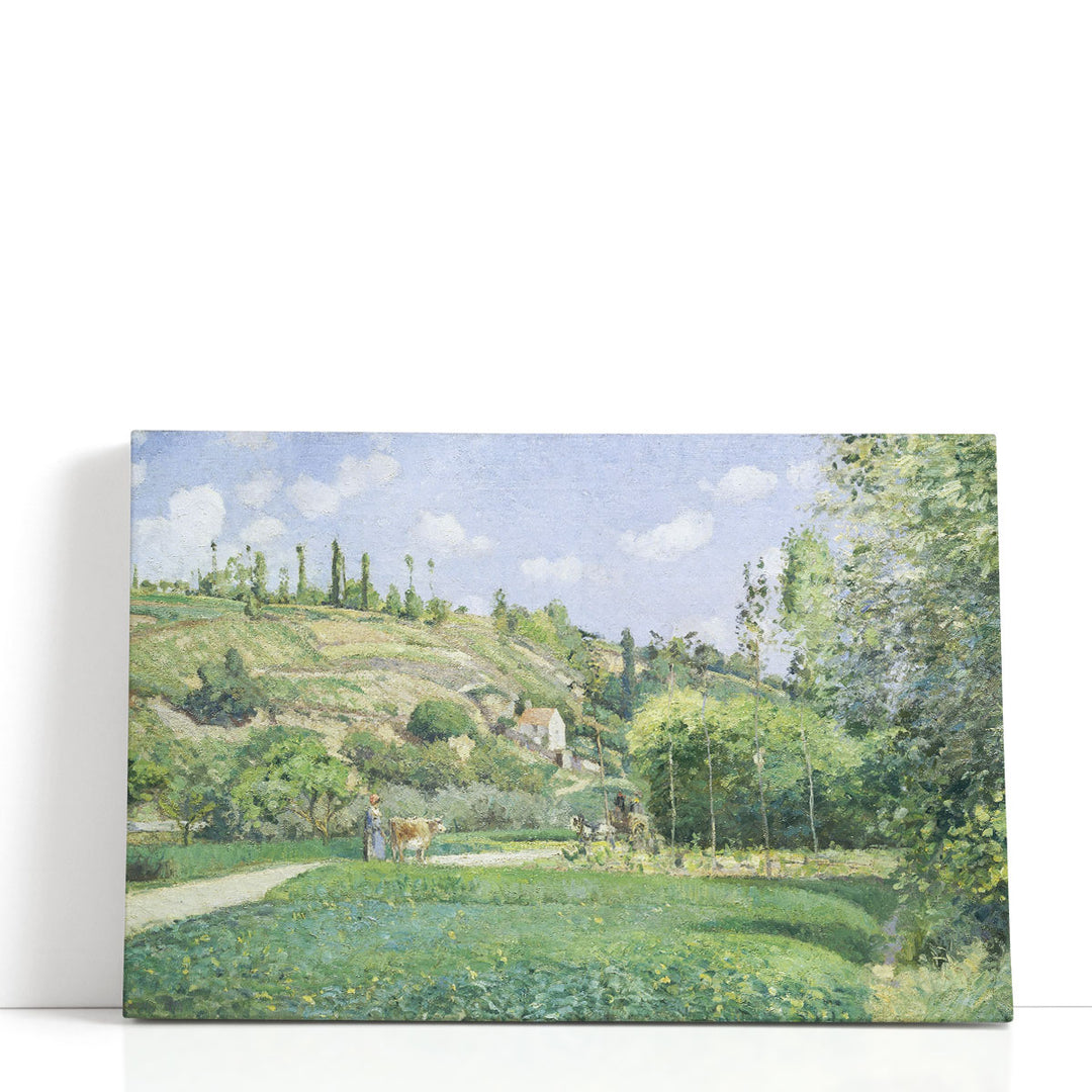 A Cowherd at Valhermeil, 1874 - Canvas Print Wall Art