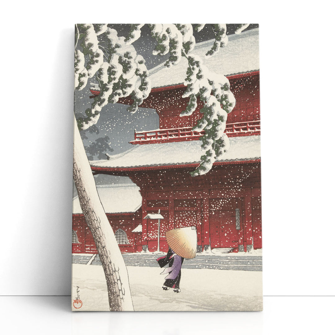 Zojo-ji, Temple in Shiba, 1925 - Canvas Print Wall Art