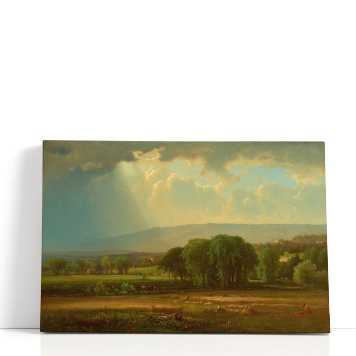 Harvest Scene in the Delaware Valley - Canvas Print Wall Art