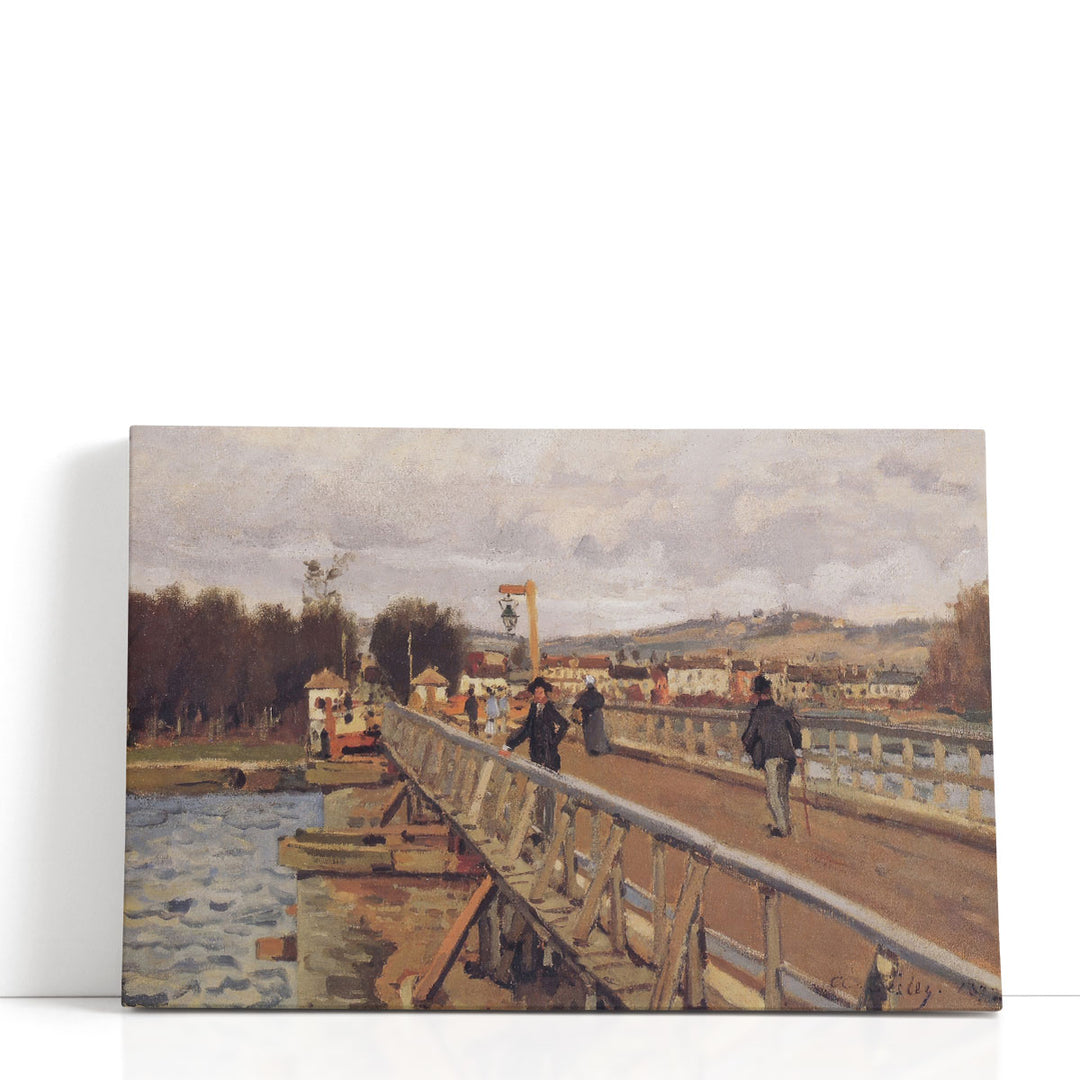 Footbridge at Argenteuil, 1872 - Canvas Print Wall Art