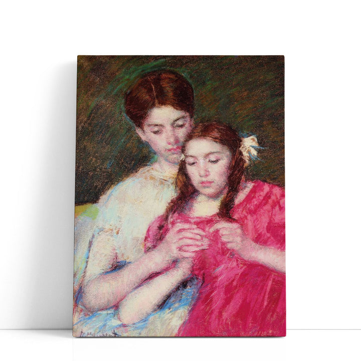 The Crochet Lesson, 1913 - Canvas Print Wall Art