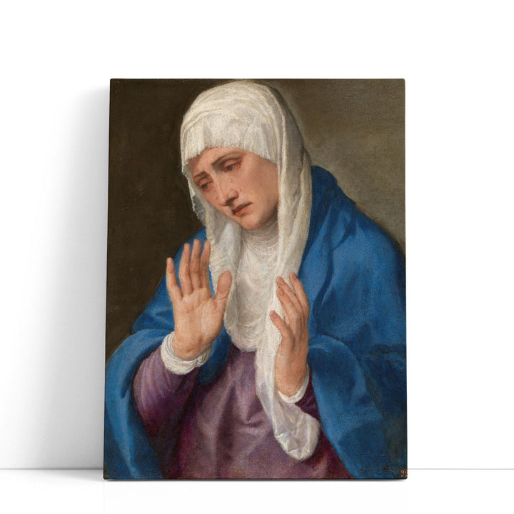 Mater Dolorosa with Open Hands - Canvas Print Wall Art