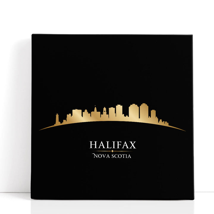 Halifax, Nova Scotia, City Skyline - Canvas Print Wall Art