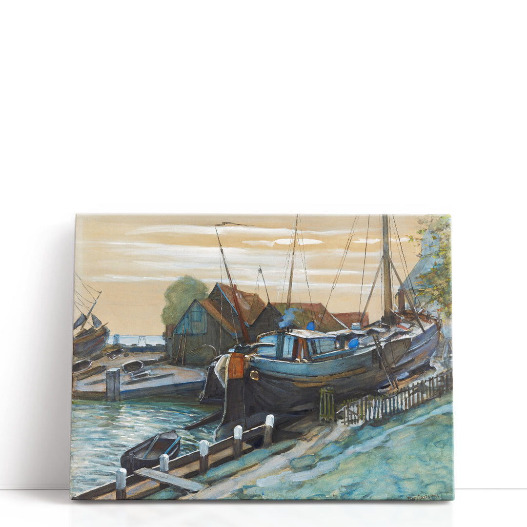 Drydock at Durgerdam - Canvas Print Wall Art