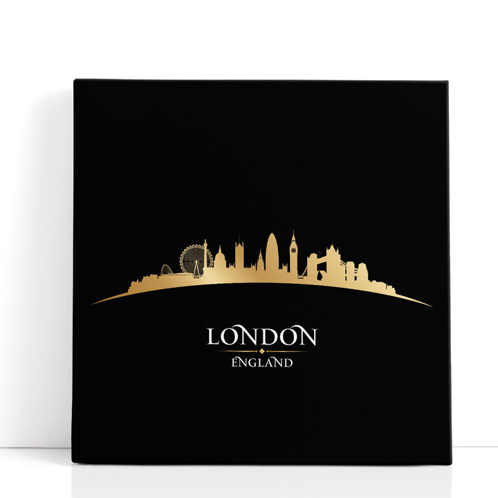 London, England City Skyline - Canvas Print Wall Art