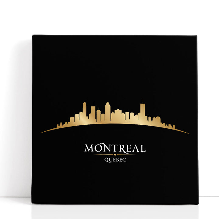 Montreal, Quebec City Skyline - Canvas Print Wall Art