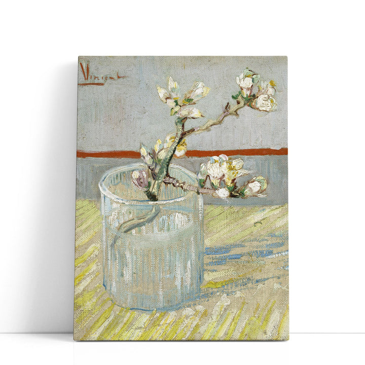 Sprig of Flowering Almond in a Glass, 1888 - Canvas Print Wall Art