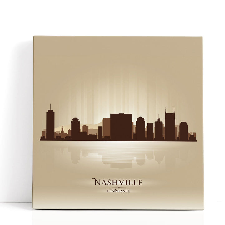 Nashville Tennessee, City skyline - Canvas Print Wall Art