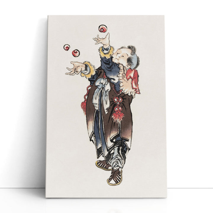 Japanese Joggler, Album of Sketches - Canvas Print Wall Art