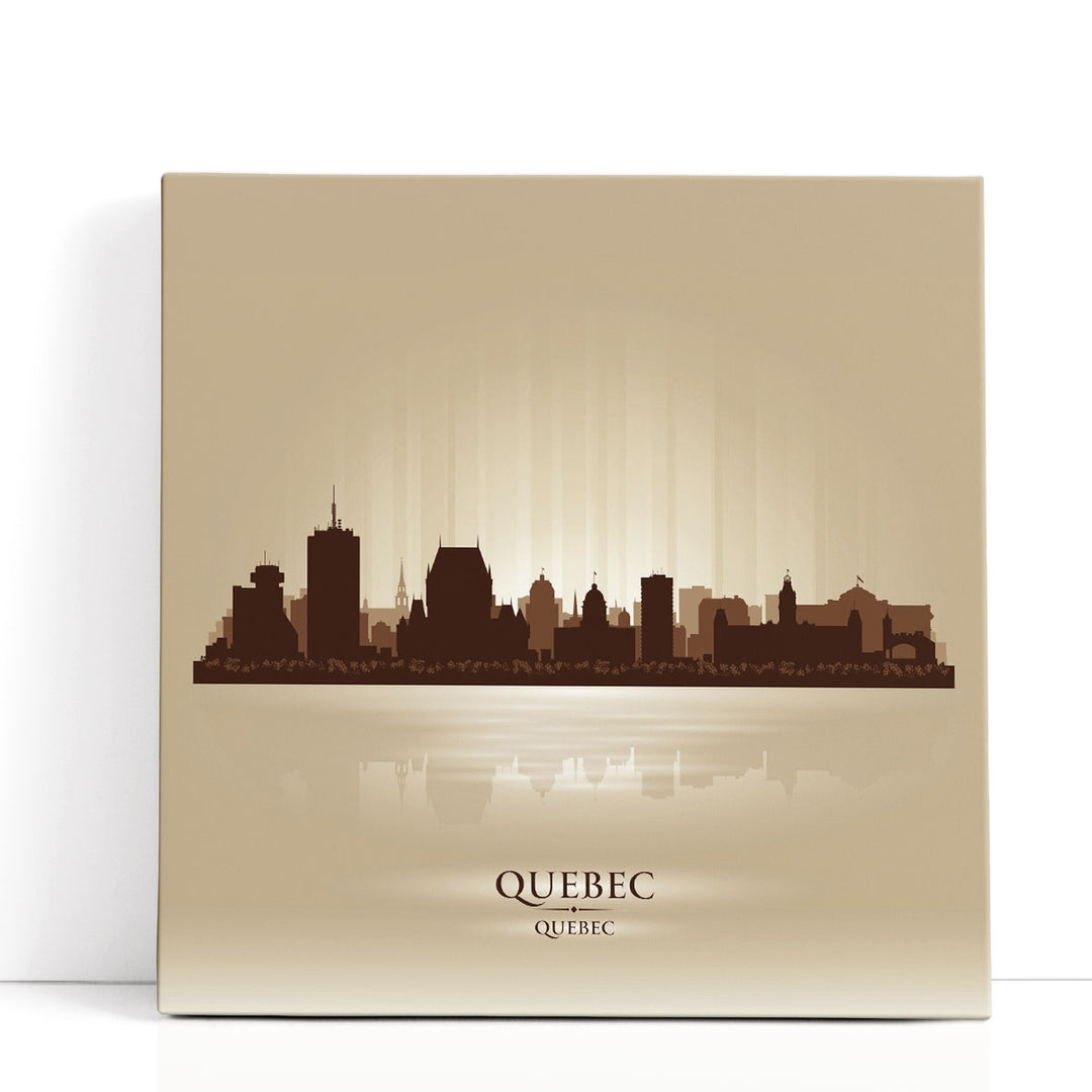 Quebec, City Skyline - Canvas Print Wall Art
