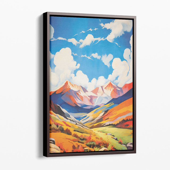 Color Storm Over Rockies - Canvas Print Wall Art