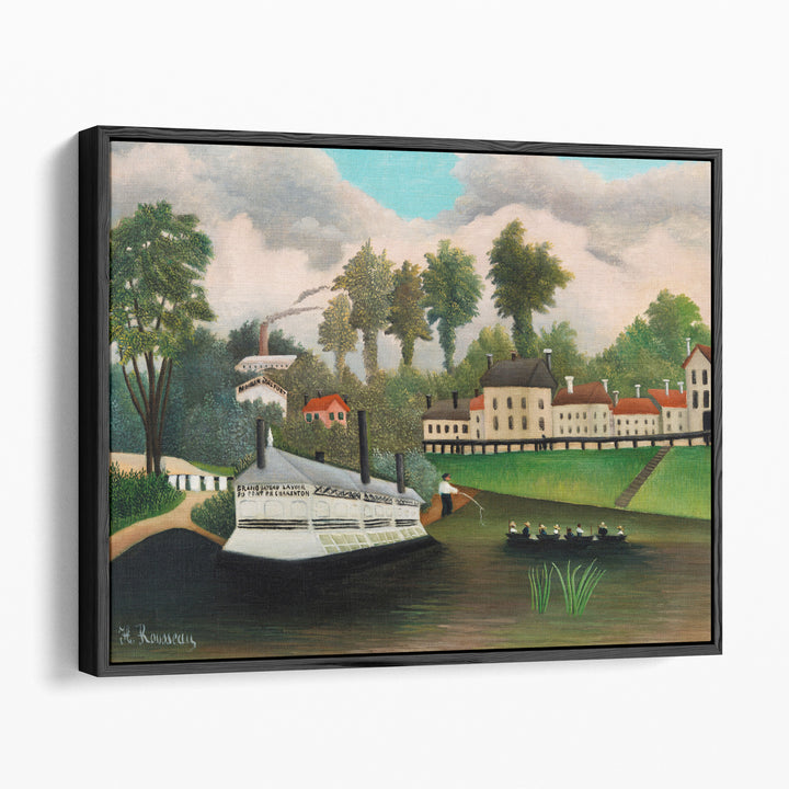 The Laundry Boat of Pont de Charenton - Canvas Print Wall Art