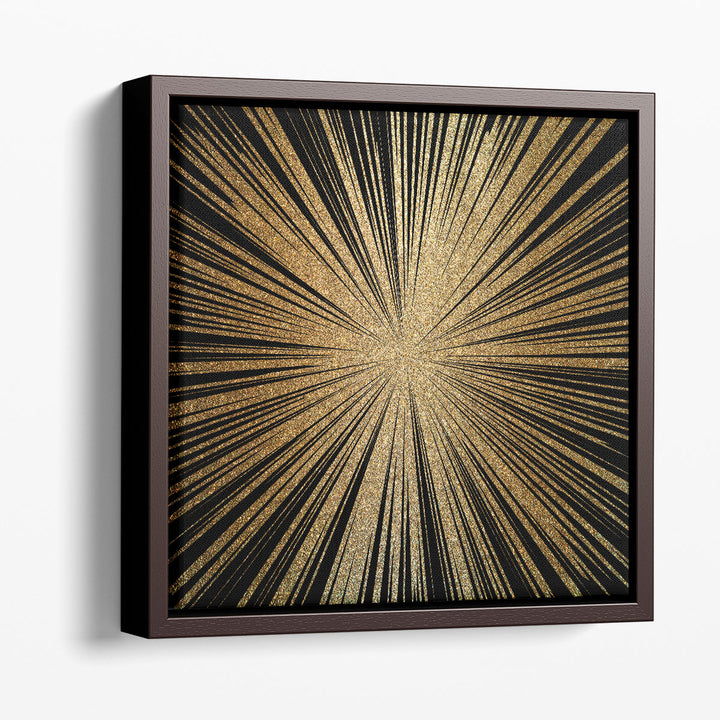 Burst Gold 2 - Canvas Print Wall Art