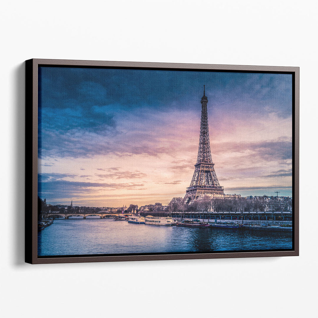 Eiffel Tower in Paris France - Canvas Print Wall Art